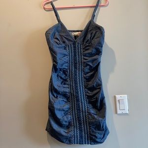 Little black denim dress